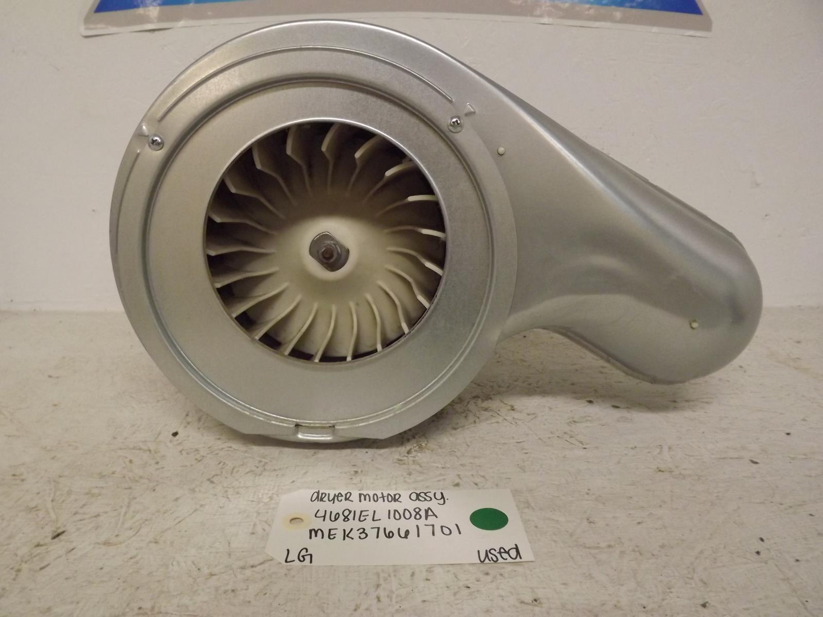 LG Dryer 4681EL1008A MEK37661701 Motor Assembly Used LG Dryer 4681EL1008A MEK37661701 Motor Assembly Used